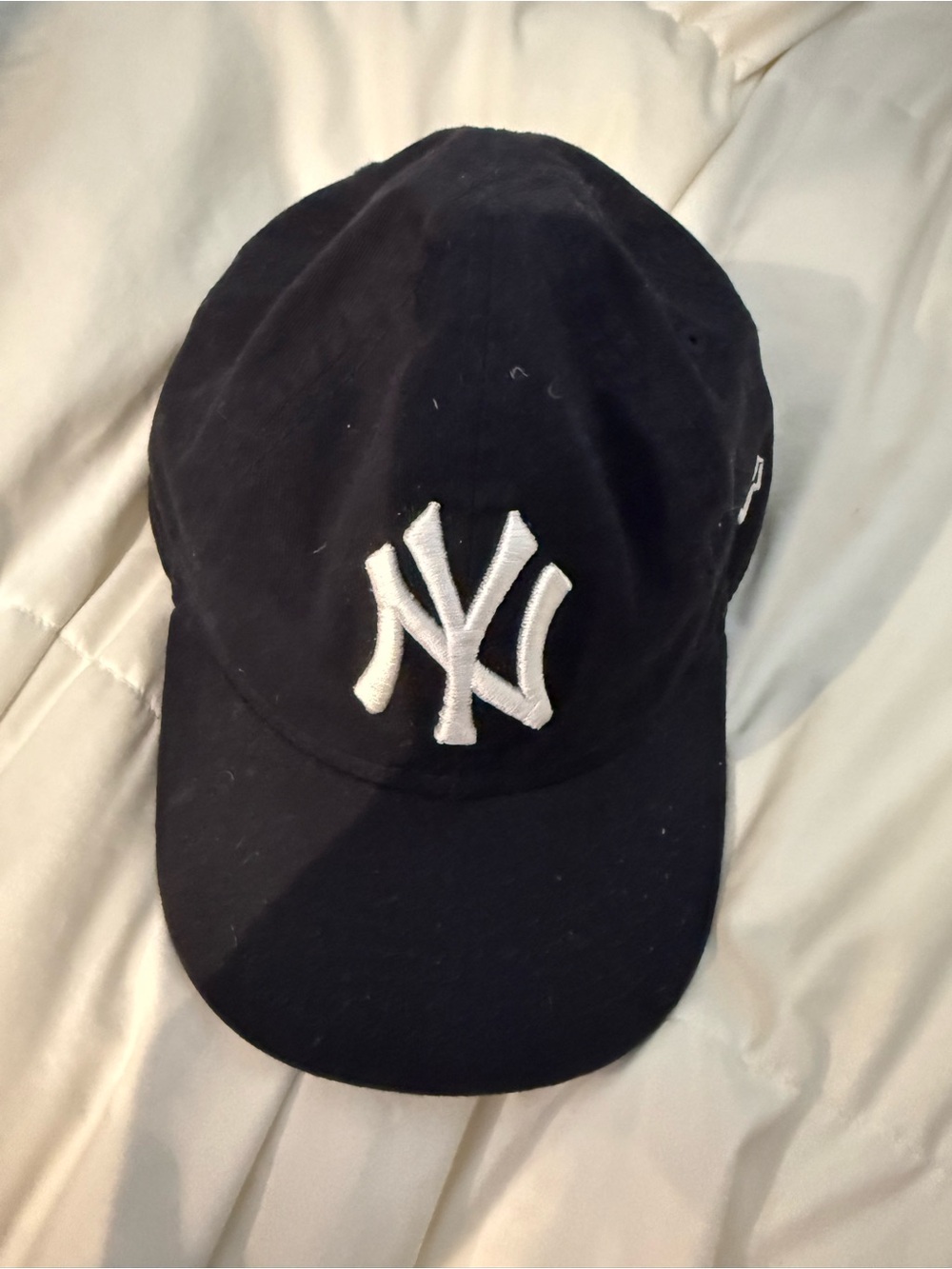 New Era Kids Navy Cap with White NY Logo
